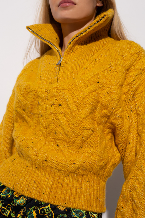 Ganni hot sale yellow sweater